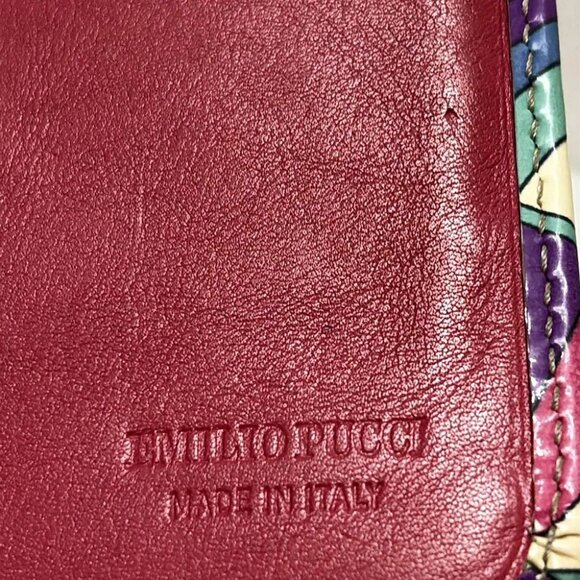 EMILIO PUCCI - Purple Cream Multi Leather Long Wallet - Picture 5 of 5